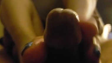 First footjob cummy ending