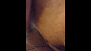 Getting my asshole stretched by a large plug and then my stag's big cock!