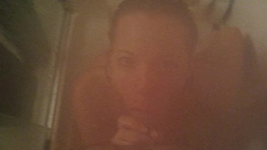 Debbie Blow in the shower 1