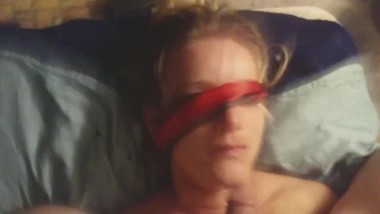 Lena gets tied, blindfolded and facefucked