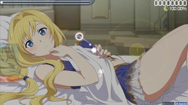 Osu! Blonde girl masturbate. 100% SFW